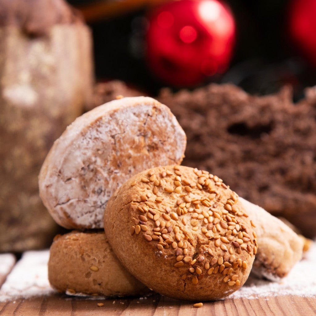 POLVORONES y MANTECADOS de ACEITE de OLIVA ("Liados a Mano"). 500 gr. Bandeja. Monasterio de Santa Clara de Jesús, Estepa (Sevilla) - Los Dulces de mi Convento