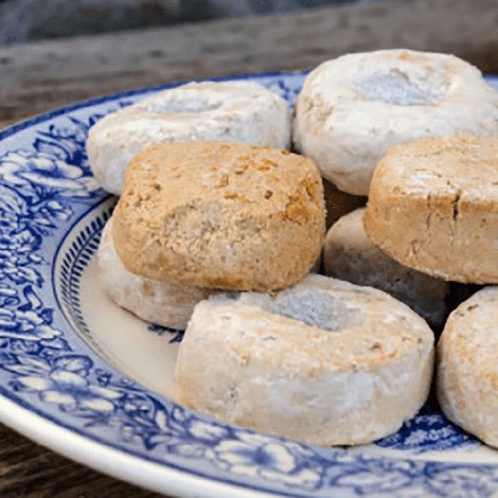 SURTIDO NAVIDEÑO ("Mantecados, Polvorones, Roscos. Liados a mano"). Caja. 500 gr. Monasterio de Santa Clara de Jesús, Estepa (Sevilla) - Los Dulces de mi Convento