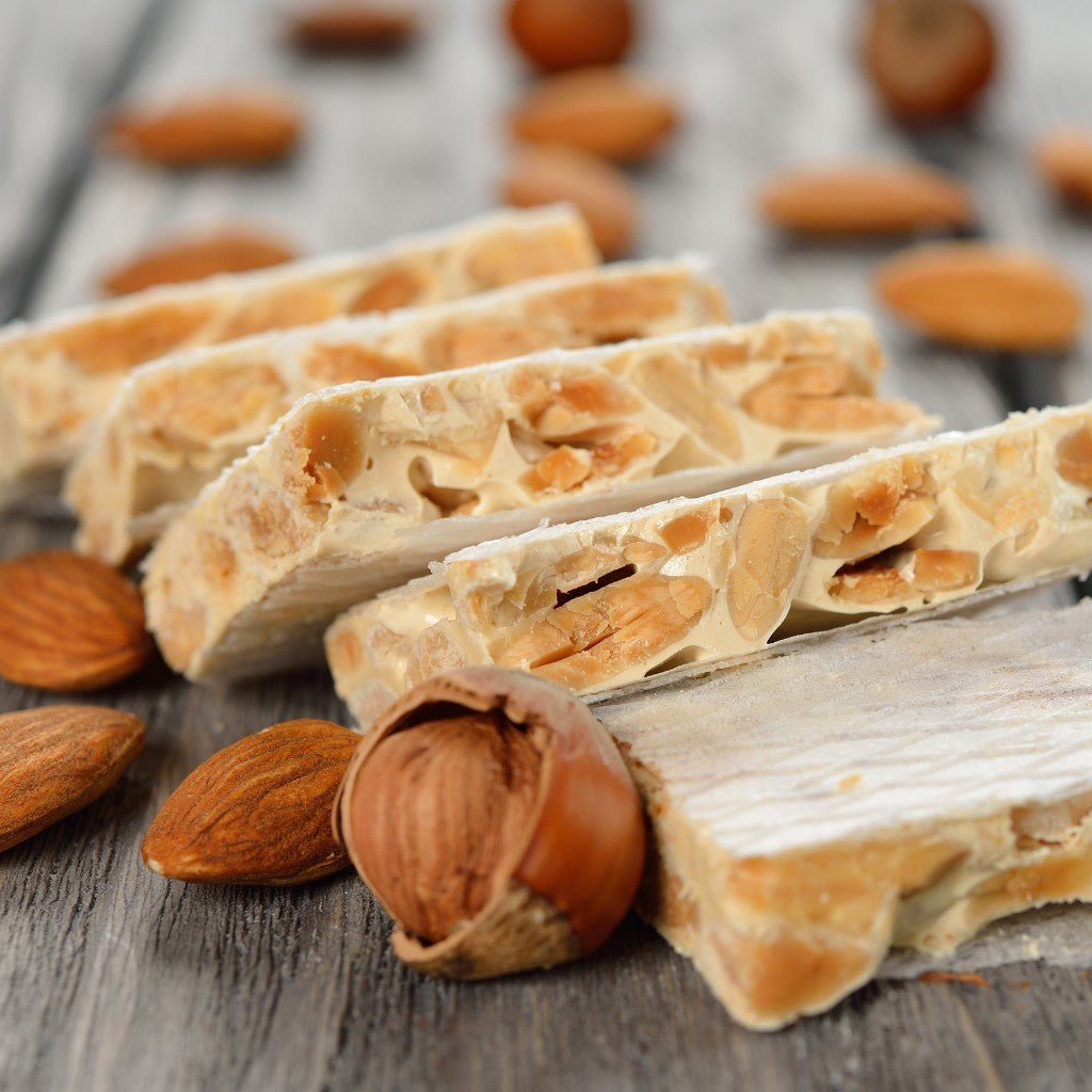 TURRÓN DURO ("Un regalo artesanal ideal para sorprender a amigos y familiares"). Dos barras. 300 gr. Monasterio de Santa Clara de Jesús, Estepa (Sevilla) - Los Dulces de mi Convento